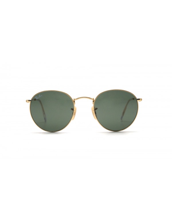 Lunettes de soleil Ray-Ban Round Metal Flat Lenses Or RB3447N