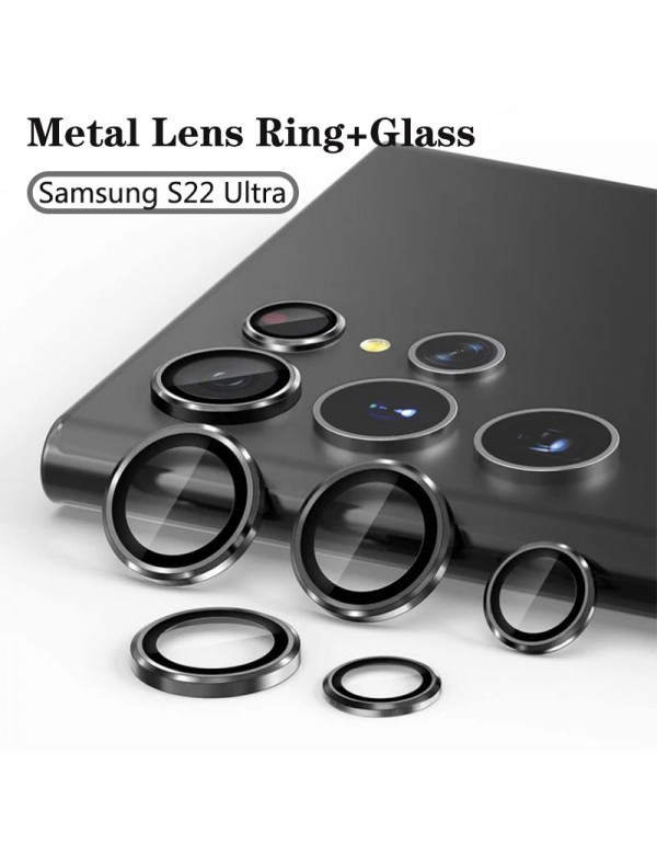 Protection anticasse métallique pour lentilles caméra Galaxy S22 ultra